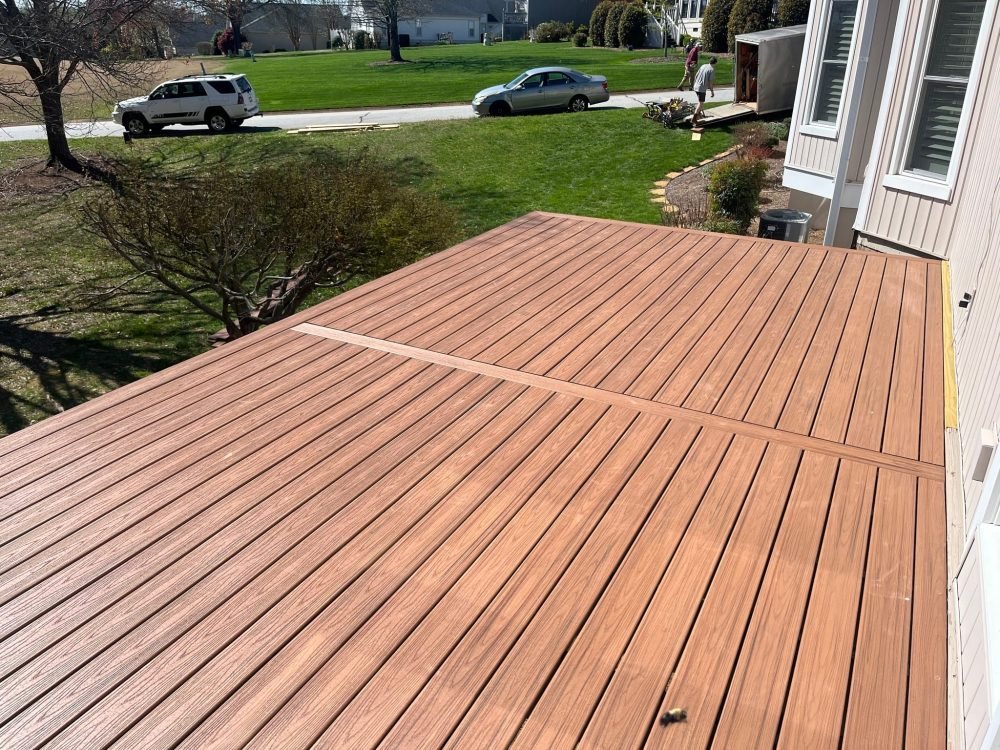 Composite deck built in South Carolina by Russo Builds